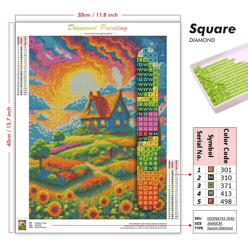 DIY 5D Full Round Drills Diamo - Photo Mosaic Print ulasan dan harga