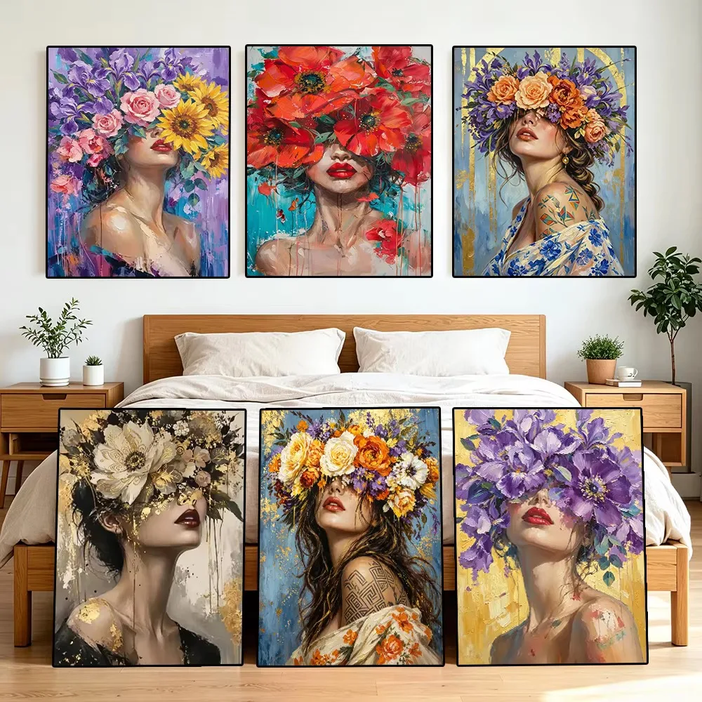 Diamond Painting Abstract Woma - Photo Mosaic Print ulasan dan harga