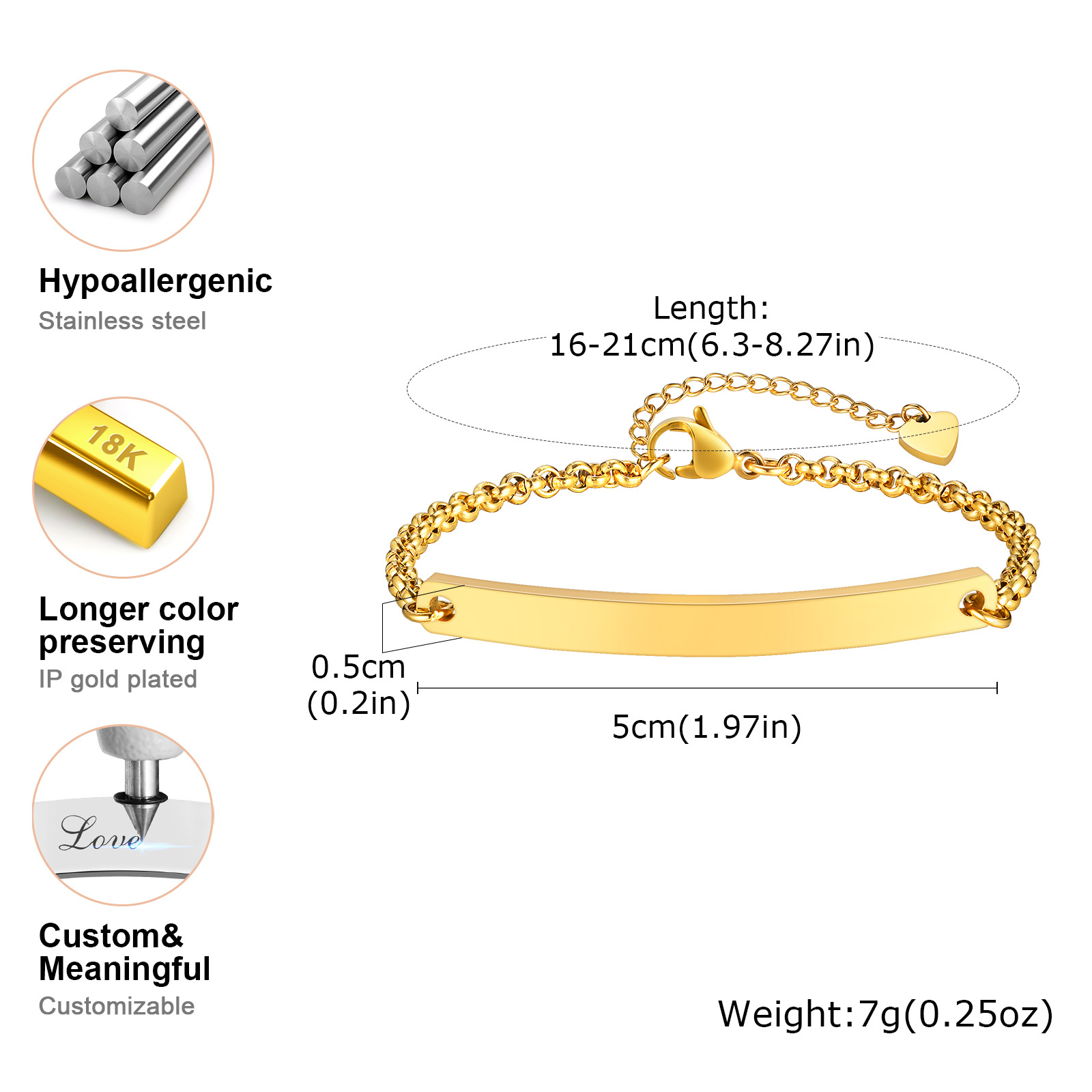 Personalized Name Bar Bracelet - Coordinates Bracelet ulasan dan harga