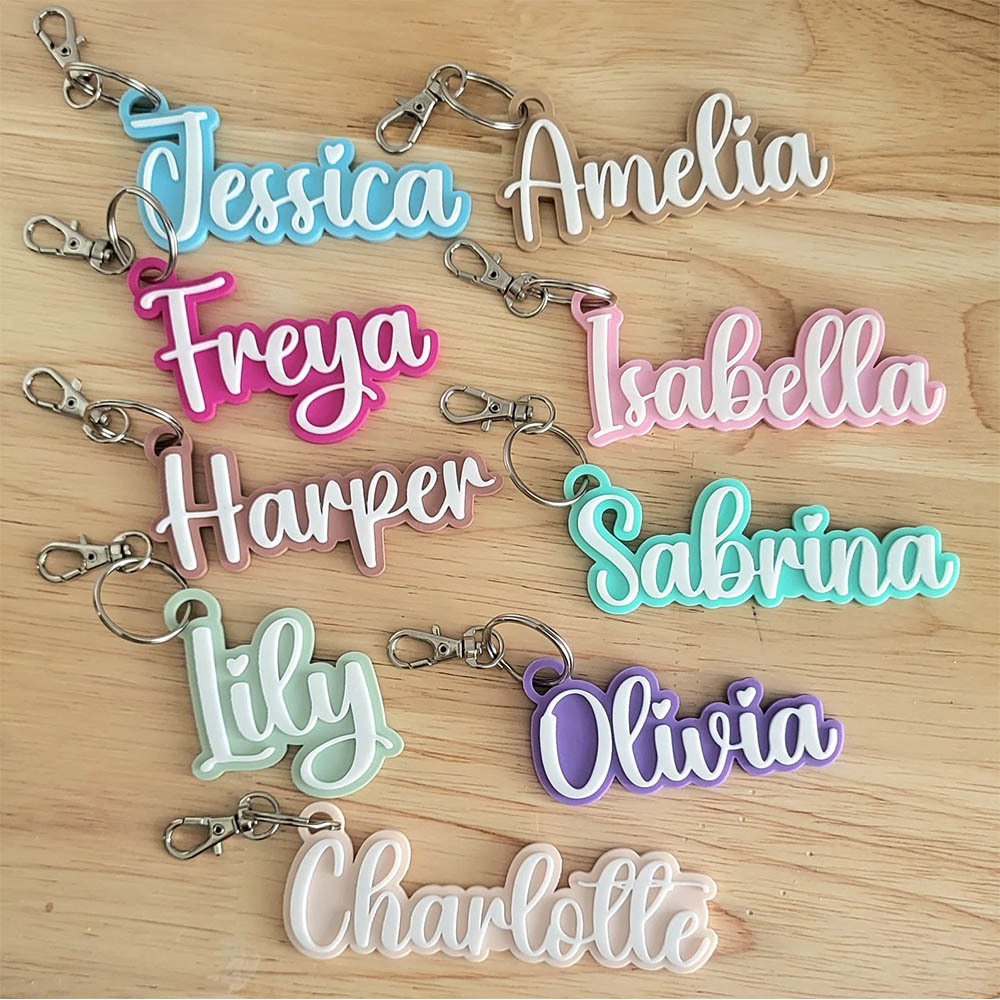 Acrylic Cute Fonts can Choose  - Initial Ring Custom ulasan dan harga