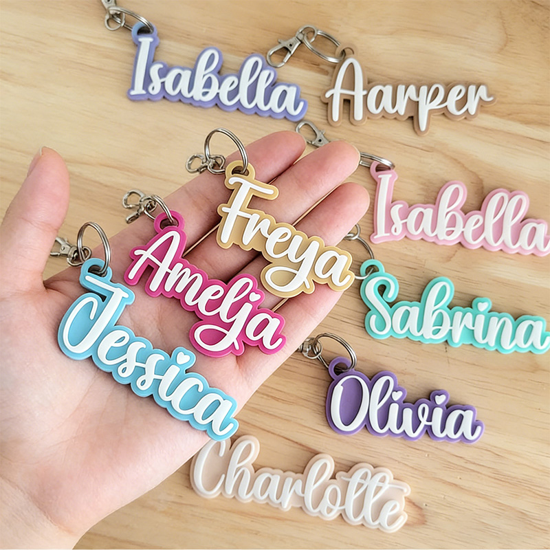 Acrylic Cute Fonts can Choose  - Initial Ring Custom ulasan dan harga