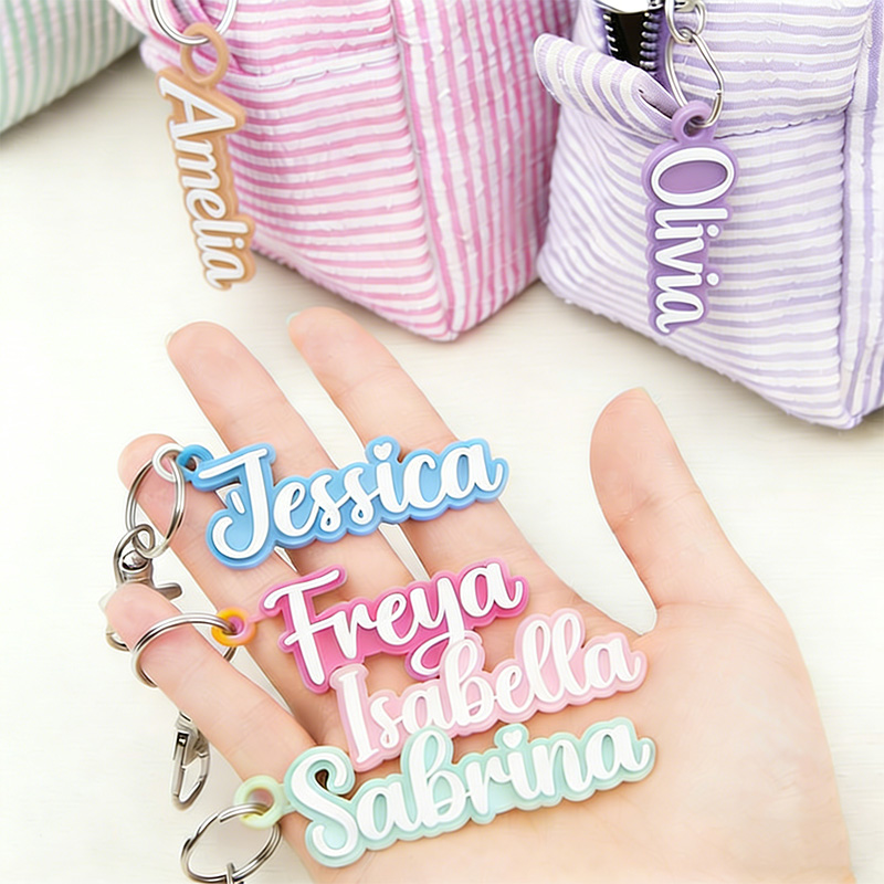 Acrylic Cute Fonts can Choose  - Initial Ring Custom ulasan dan harga